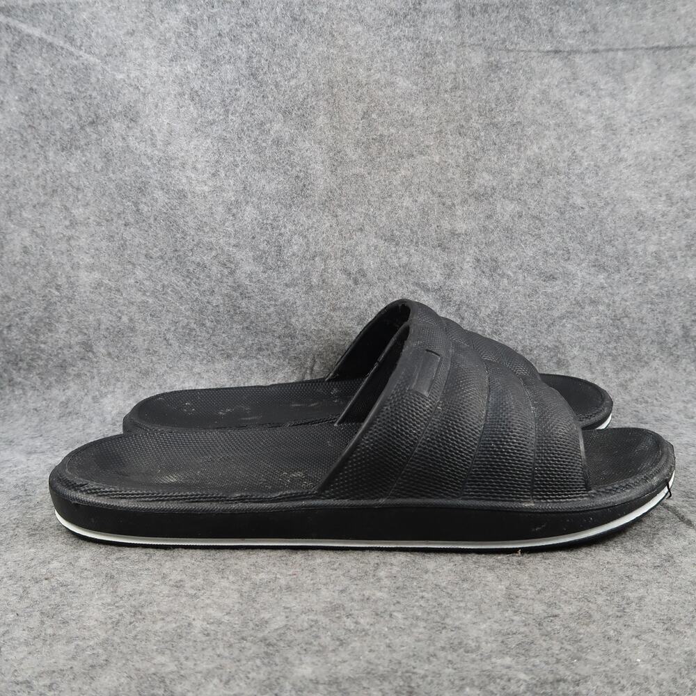 Casual Shoes Mens 11 Slides Sandals Slip On Comfort Black Flat Open Toe